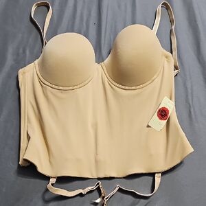Roselle by La Vie En Rose Beige Bustier BNWT